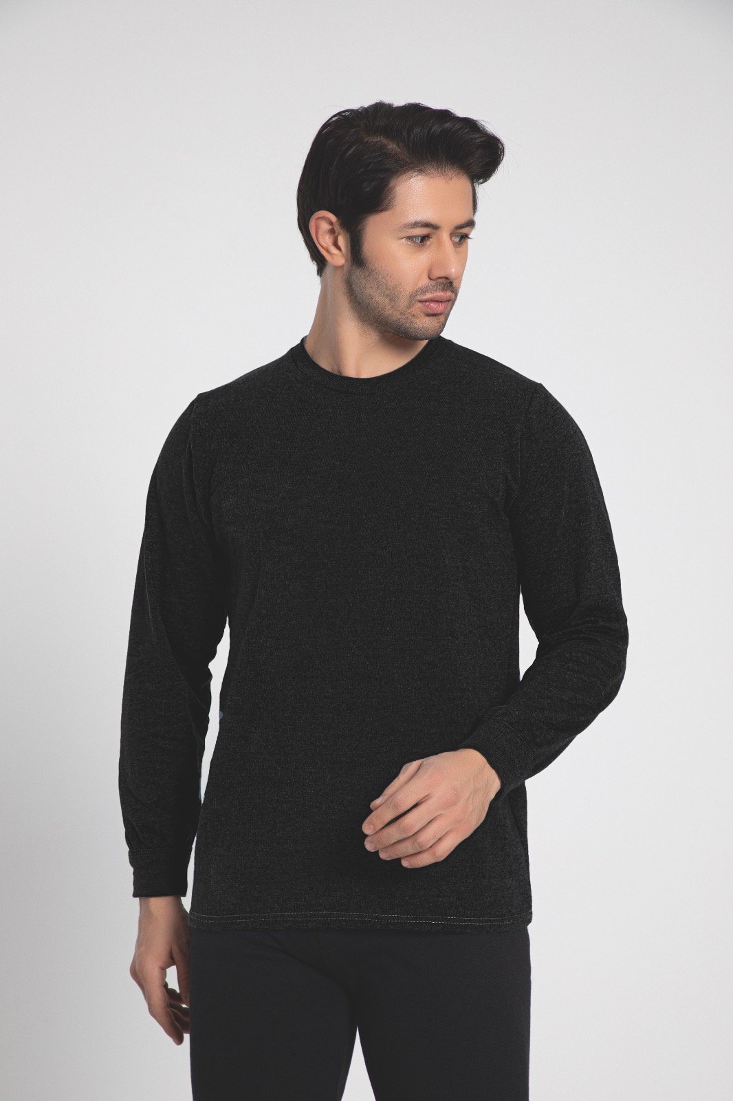Bluze Barbat Corp Pamuklu Negru Engros
