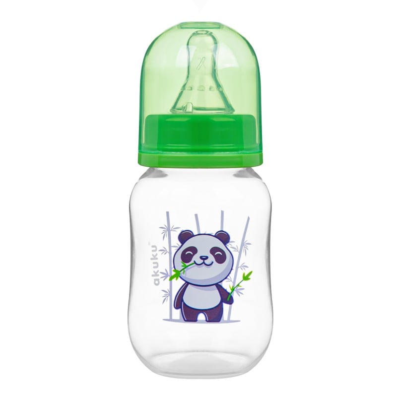 Biberon cu tetina din silicon Akuku, 125 ml, 0+, Engros  A0104