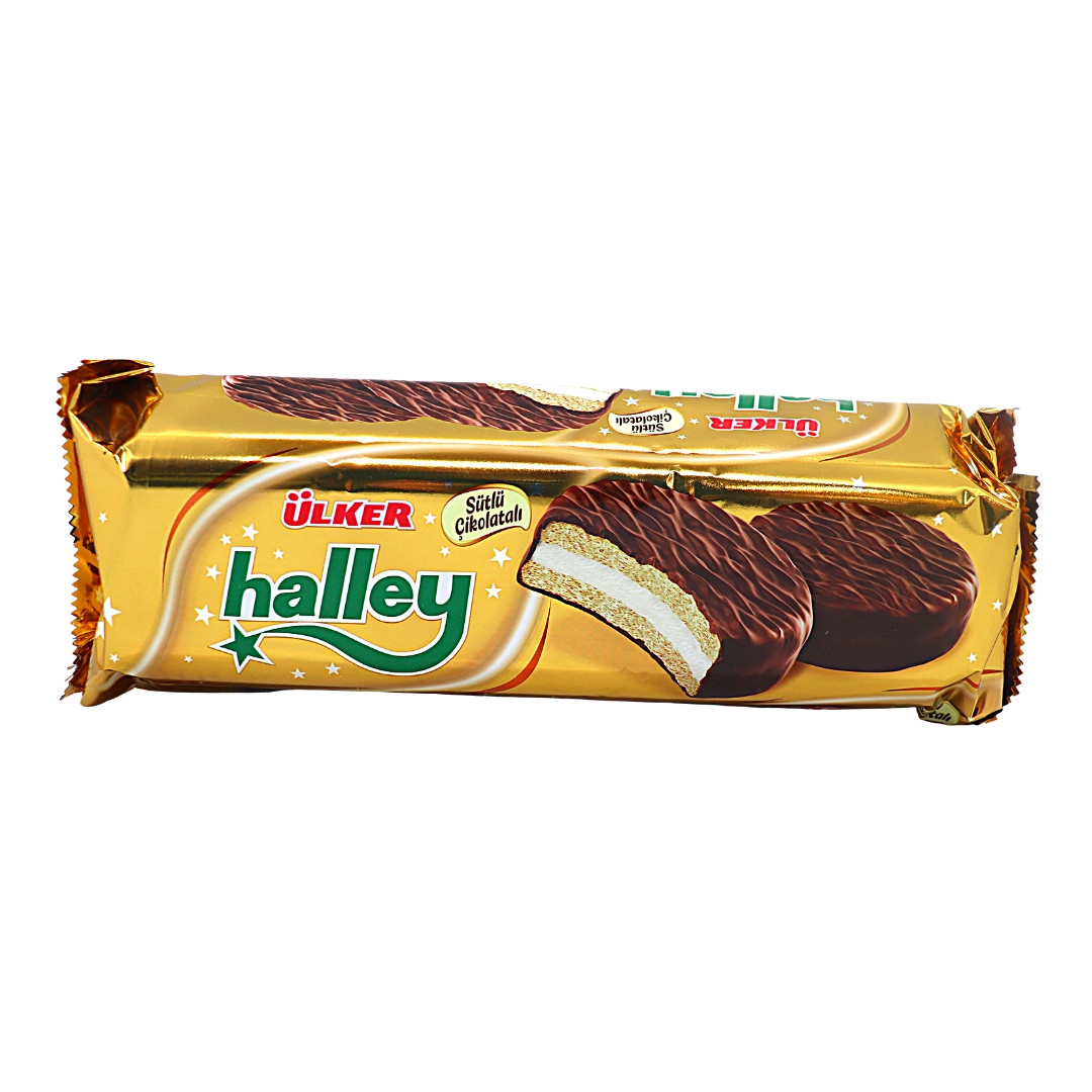 Biscuiti glazurati si marshmallow Halley Ulker 240 g Engros