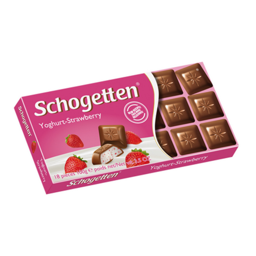 Ciocolata cu iaurt si capsuni Schogetten 100 g Engros