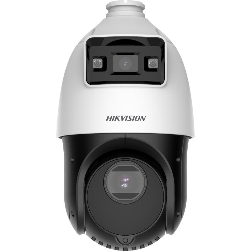 Camera de supraveghere IP Speed Dome 4MP Hikvision DS-2SE4C425MWG-E, lentila: [Bullet channel]: 2.8 mm; [PTZ channel]: 4.8 to 120 mm, 25 &times; optical, Iluminare: [Bullet channel]: 0.0005 Lux @ (F1.0, AGC ON), 0 Lux with light;[PTZ channel]: Color: 0.0