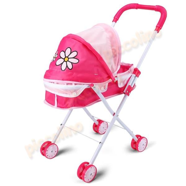 Carucior landou papusa, bare metalice 165 Engros