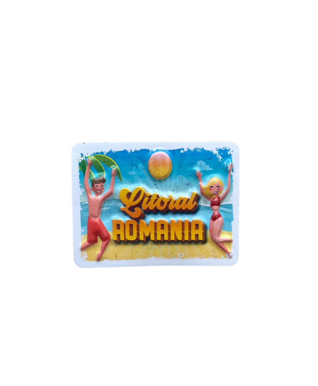 Magneti Engros pentru frigider, din plastic, Suvenir LITORAL ROMANIA