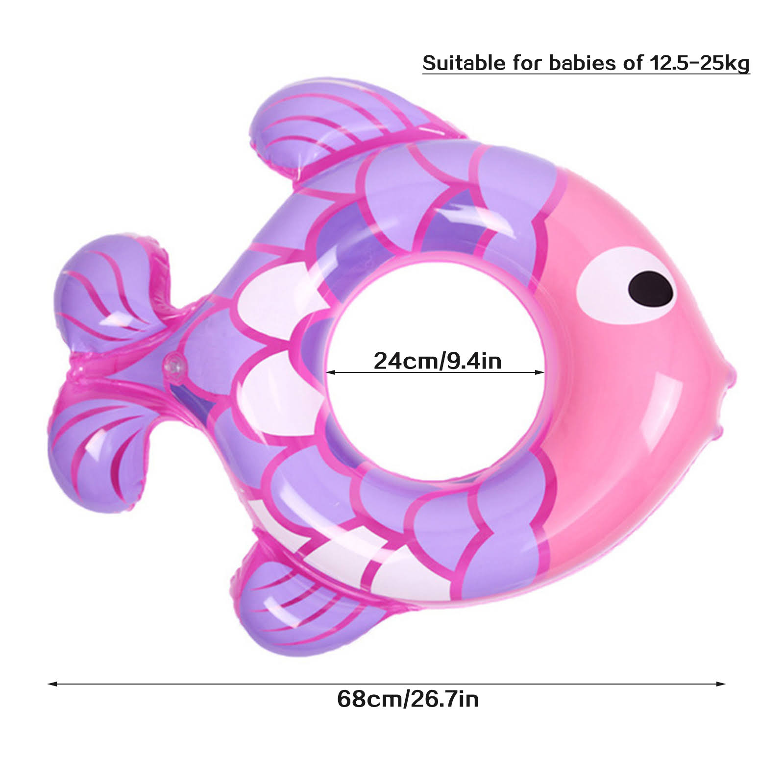 Colac in forma de peste cu dimensiunea de 77x76cm , 10buc/set