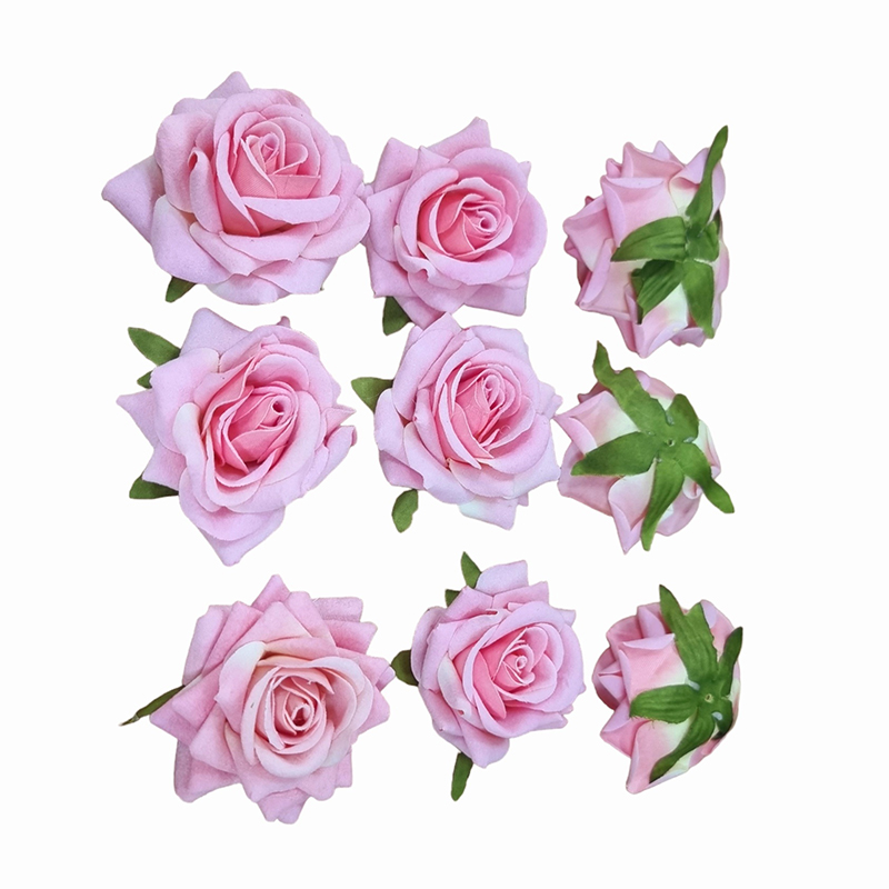 Trandafiri din Catifea fara codita pentru cordelute engros set 50/bucati 7 cm