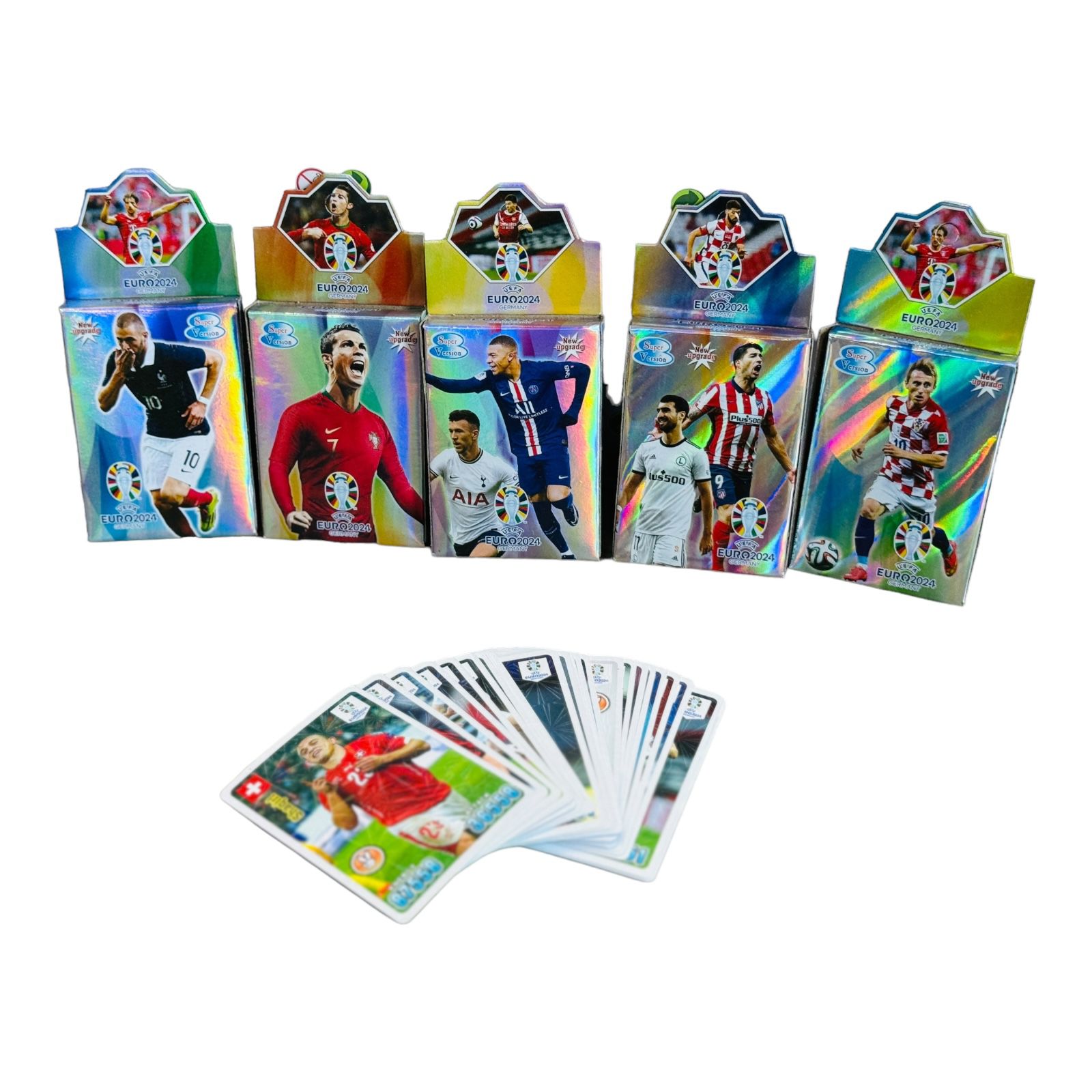 Cartonase de colectie en-gros, jucatori de fotbal, multicolor, +3ani