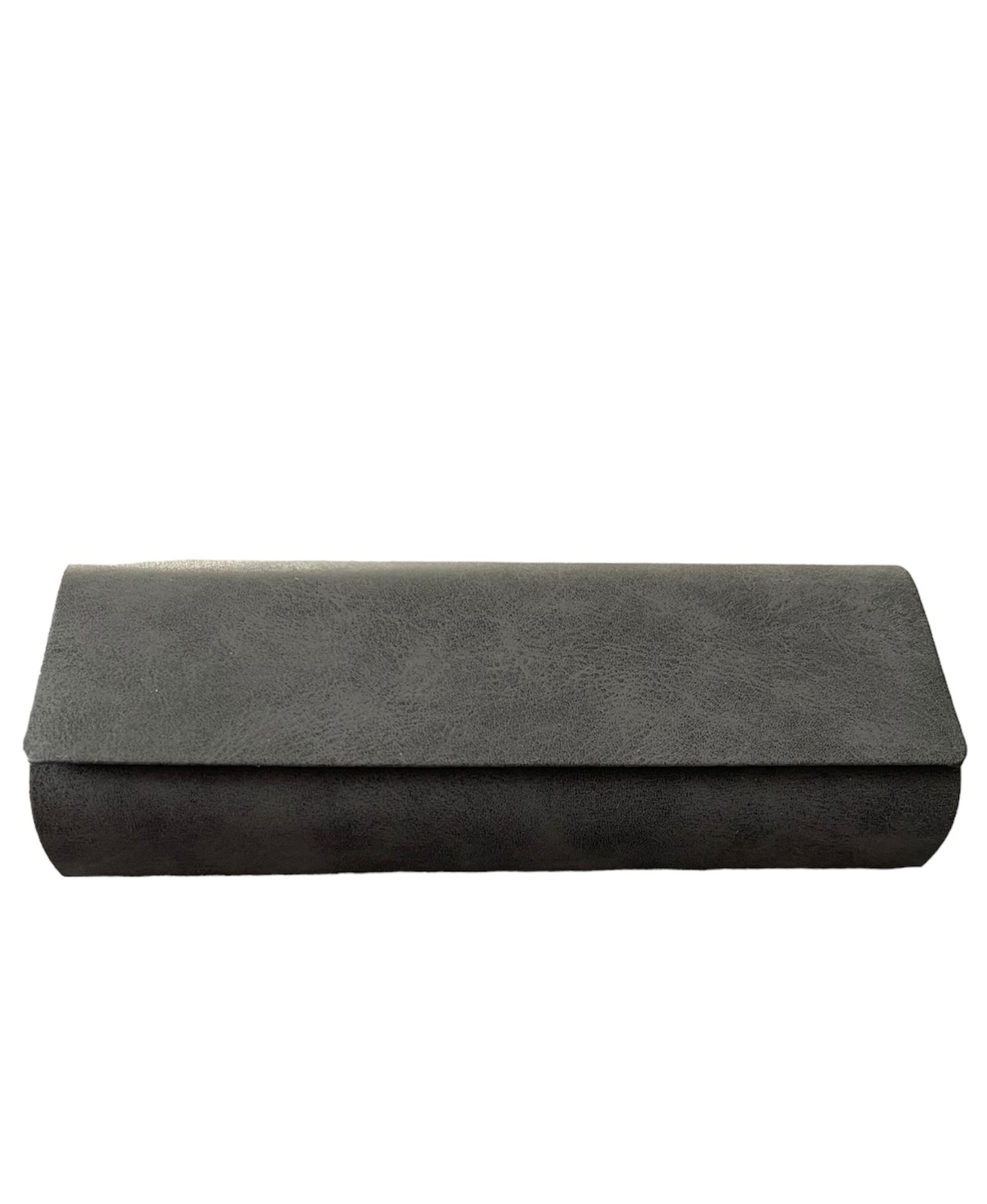 Toc pentru ochelari, material catifelat, dimensiuni 15, 5cm x 6 cm, Hardcase cu interior super soft, Magnetic close, Rezistenta la socuri si praf, Gri inchis