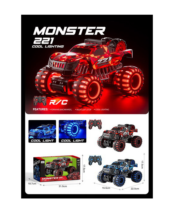 Masina cu telecomanda, RC monster truck 221 6511110044135 Engros