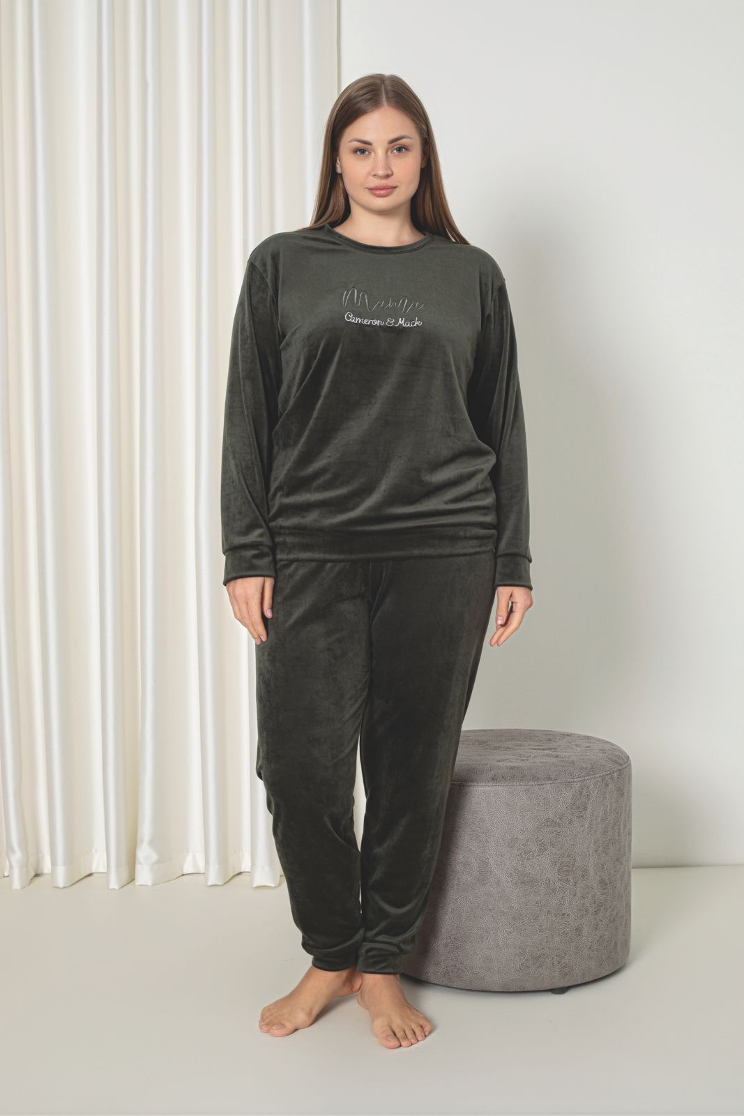 PIJAMA DAMA BAKI CATIFEA BATAL ENGROS COD 68