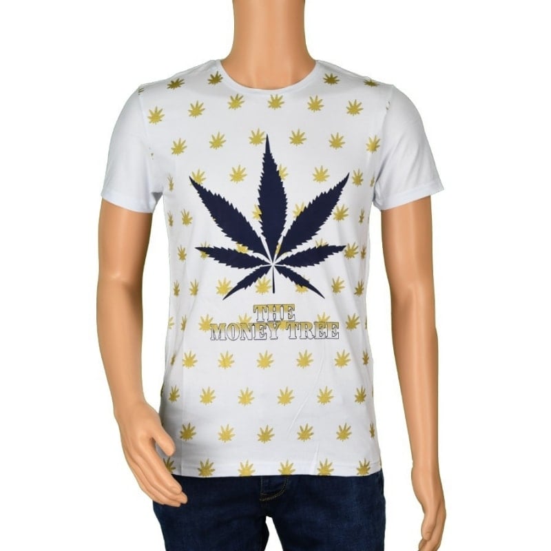 Tricou alb The Money Tree pentru barbat - cod 35991