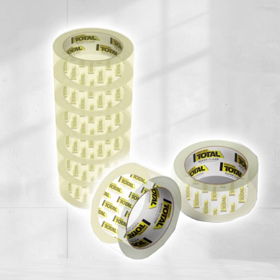 Banda adeziva de tip scotch, mare, transparent, Protec Total, 72buc/set, engross
