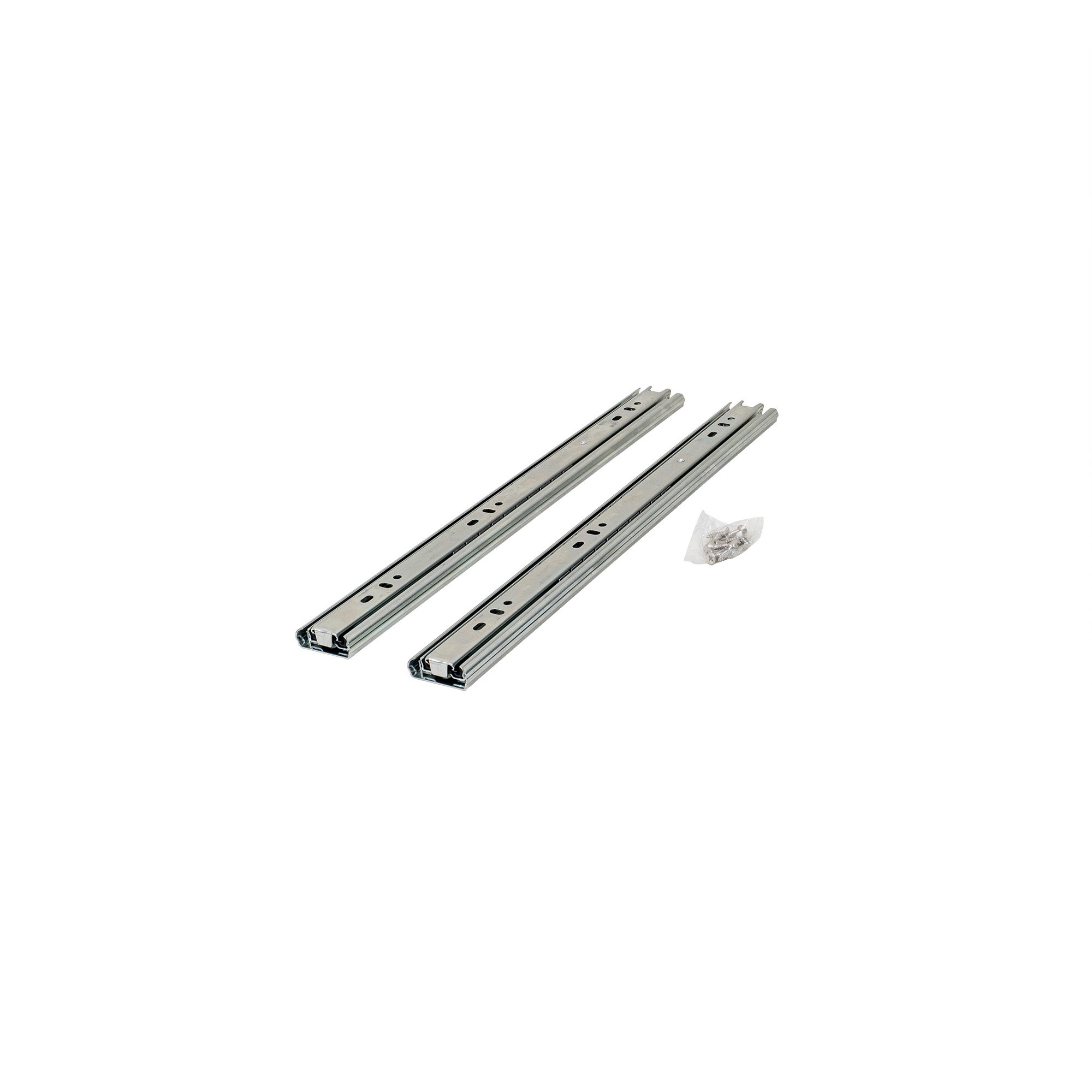 Set 2 glisiere pentru sertar cu bile, lungime 350mm, argintiu Z-TOOLS / G35001-350 Engros
