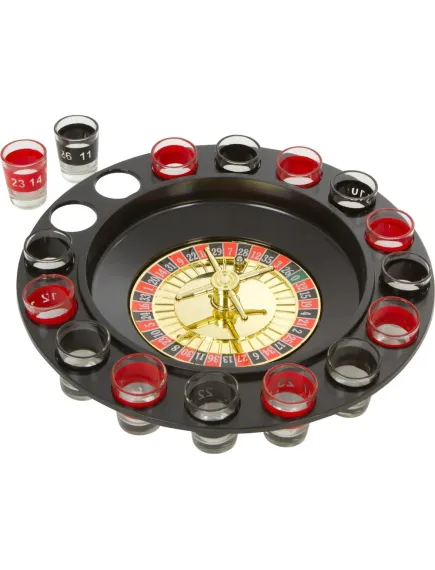 Joc ruleta cu 16 pahare de shot!