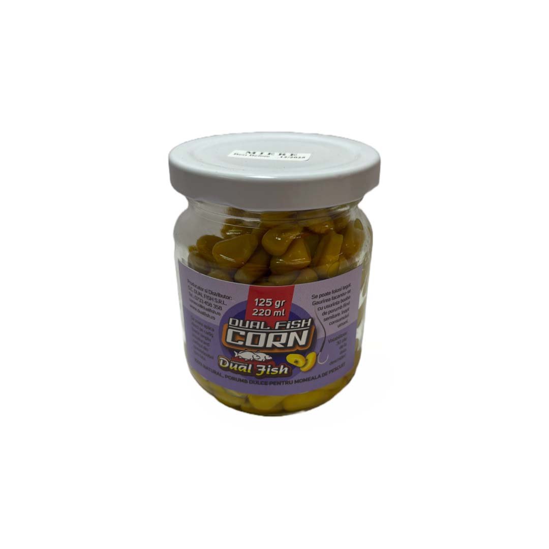 Porumb Borcan fara Zeama, aroma de MIERE, 125 gr /220 ml, Dual Fish Engros