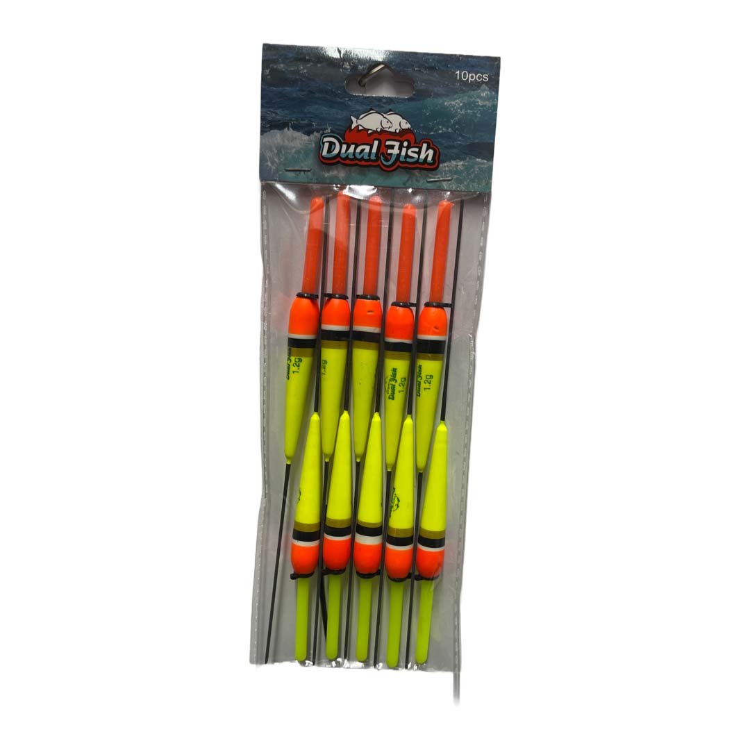 Pluta fixa undita, gramaj :  1,2  grame,  10 bucati /set, 1 Dual Fish Engros