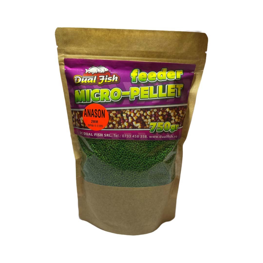 Micro Pelete Special Feeder, dimensiune de 2 mm, aroma de ANASON, 750 gr, Dual Fish Engros