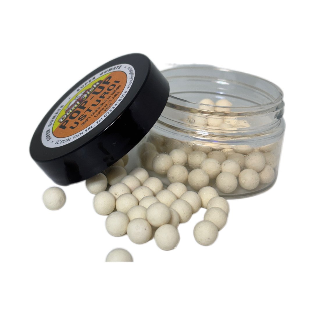 Pop Up, aroma de USTUROI, dimensiune de 6 mm, 25 gr, Dual Fish Engros