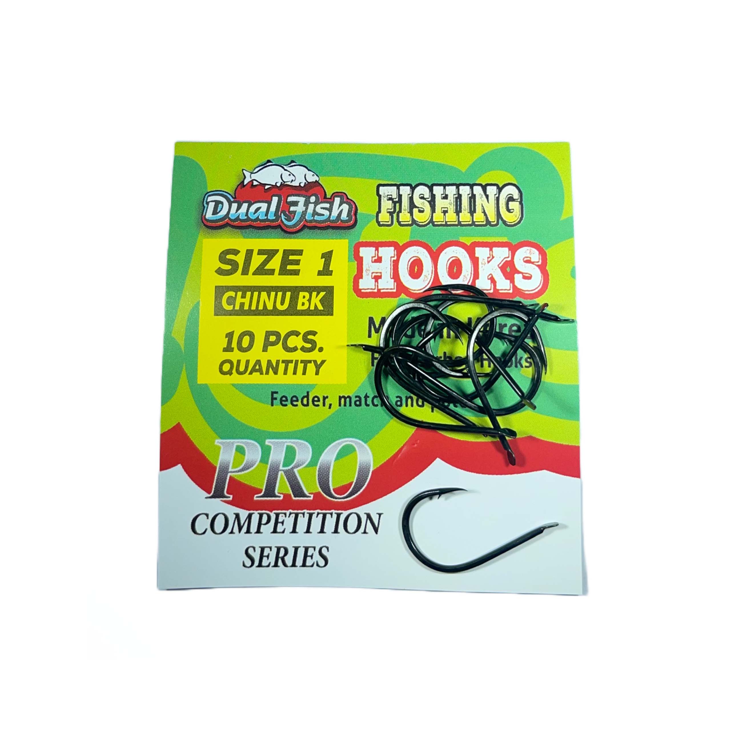 Carlige NR 1, COD CHINU BK, 10 bucati /plic, Dual Fish Engros