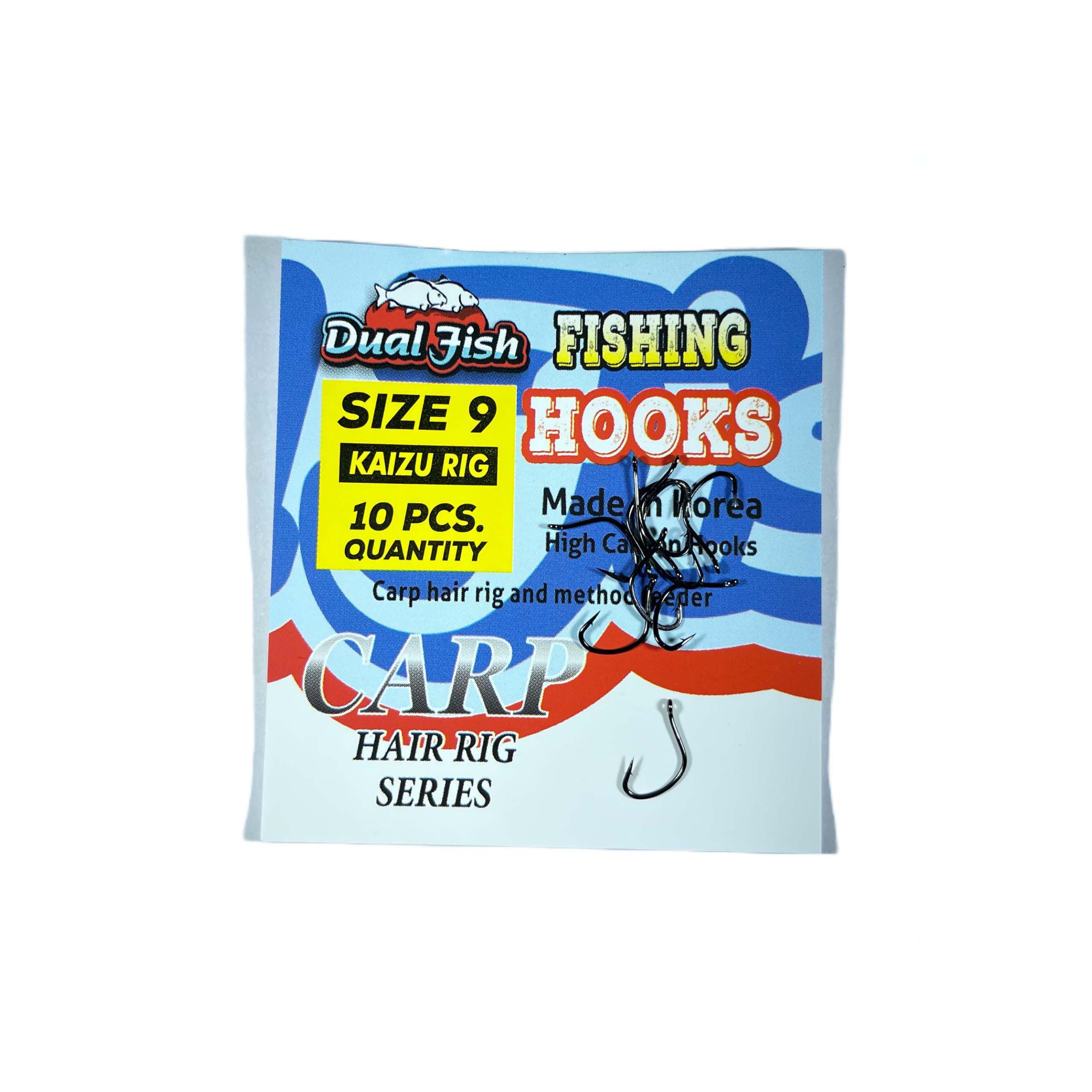 Carlige NR 9, COD KAIZU RIG, 10 bucati /plic, Dual Fish Engros