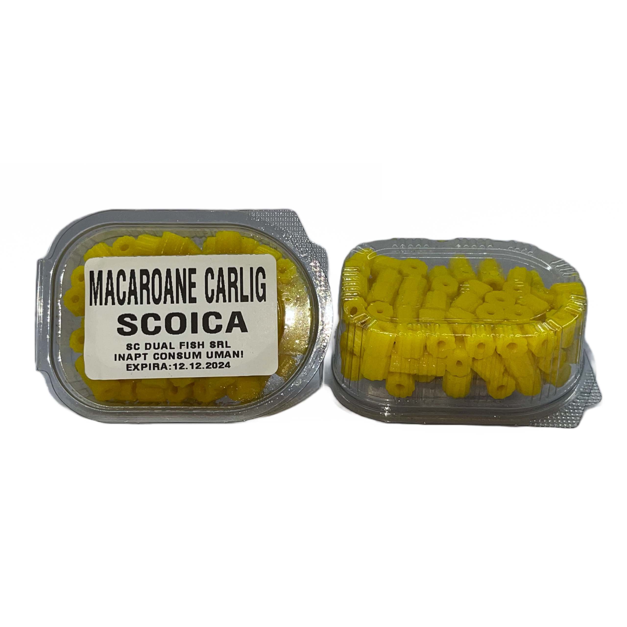 Macaroane Carlig, aroma de SCOICA, 30 gr, Dual Fish Engros