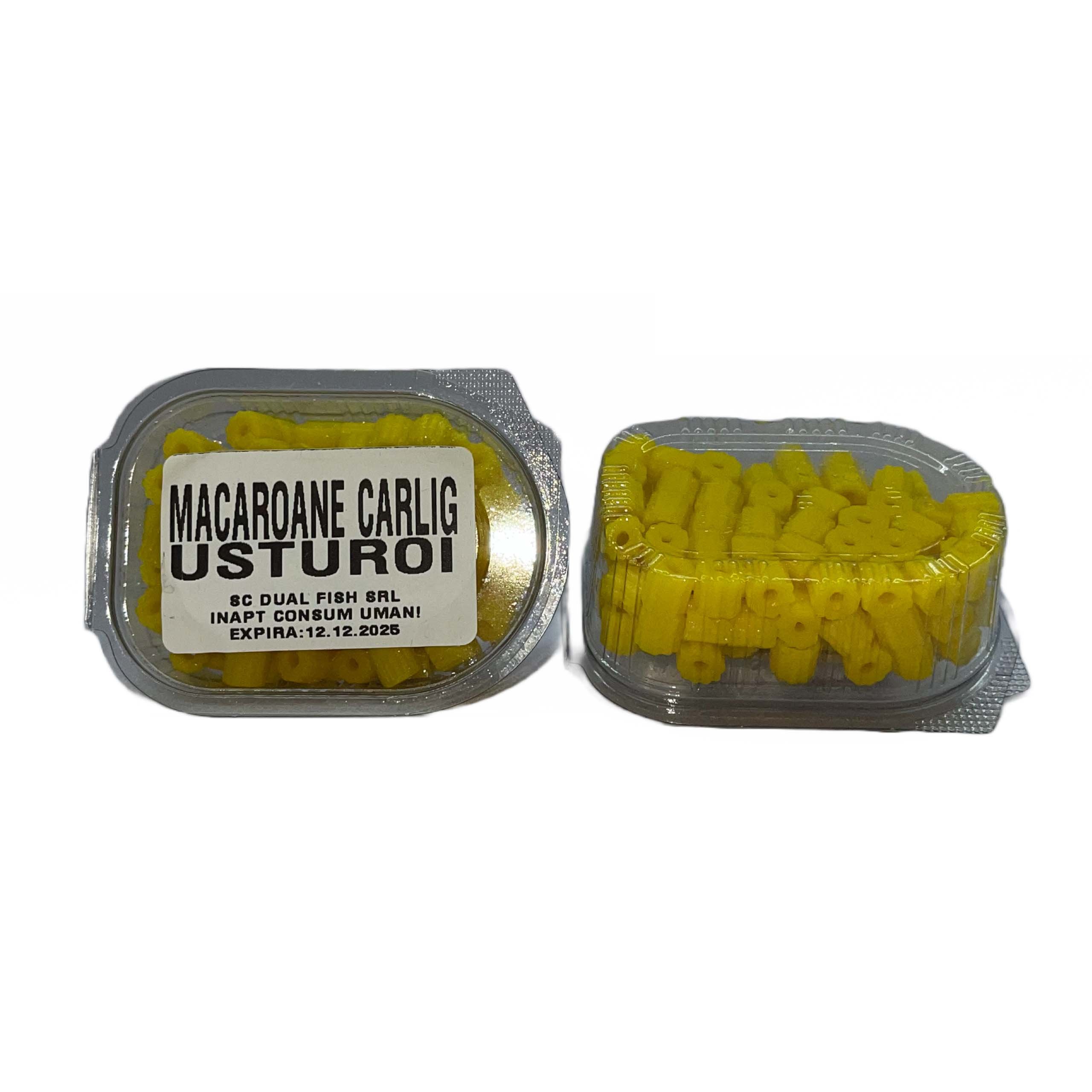 Macaroane Carlig, aroma de USTUROI, 30 gr, Dual Fish Engros