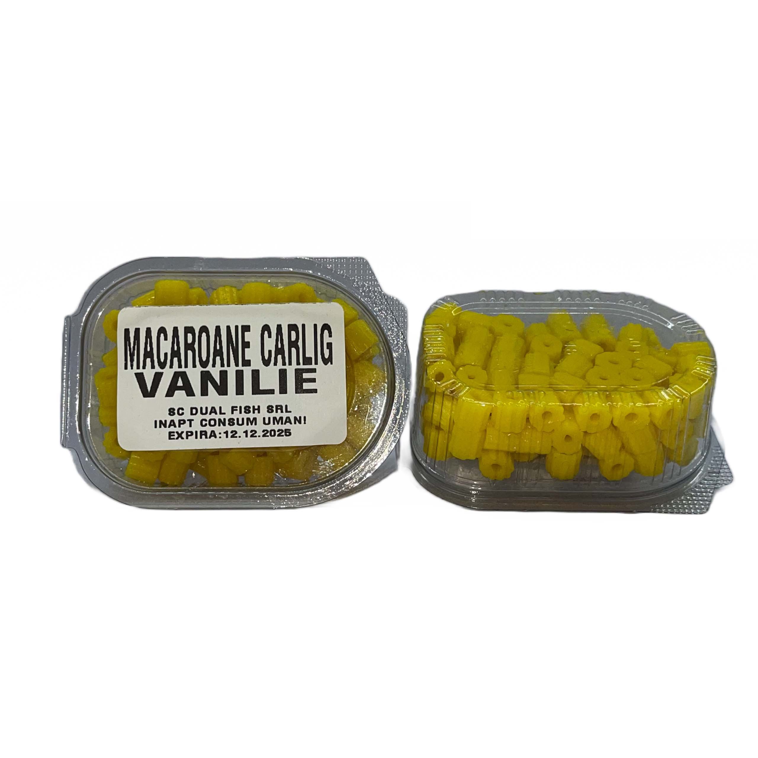 Macaroane Carlig, aroma de VANILIE, 30 gr, Dual Fish Engros