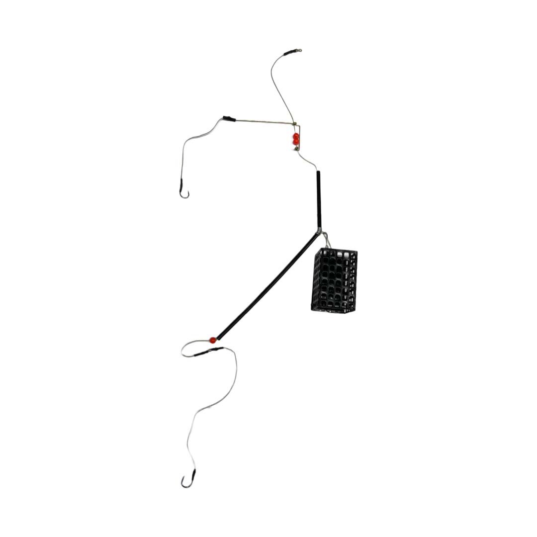 Montura cu cosulet Feeder 60 gr, 2 carlige, Dual Fish Engros