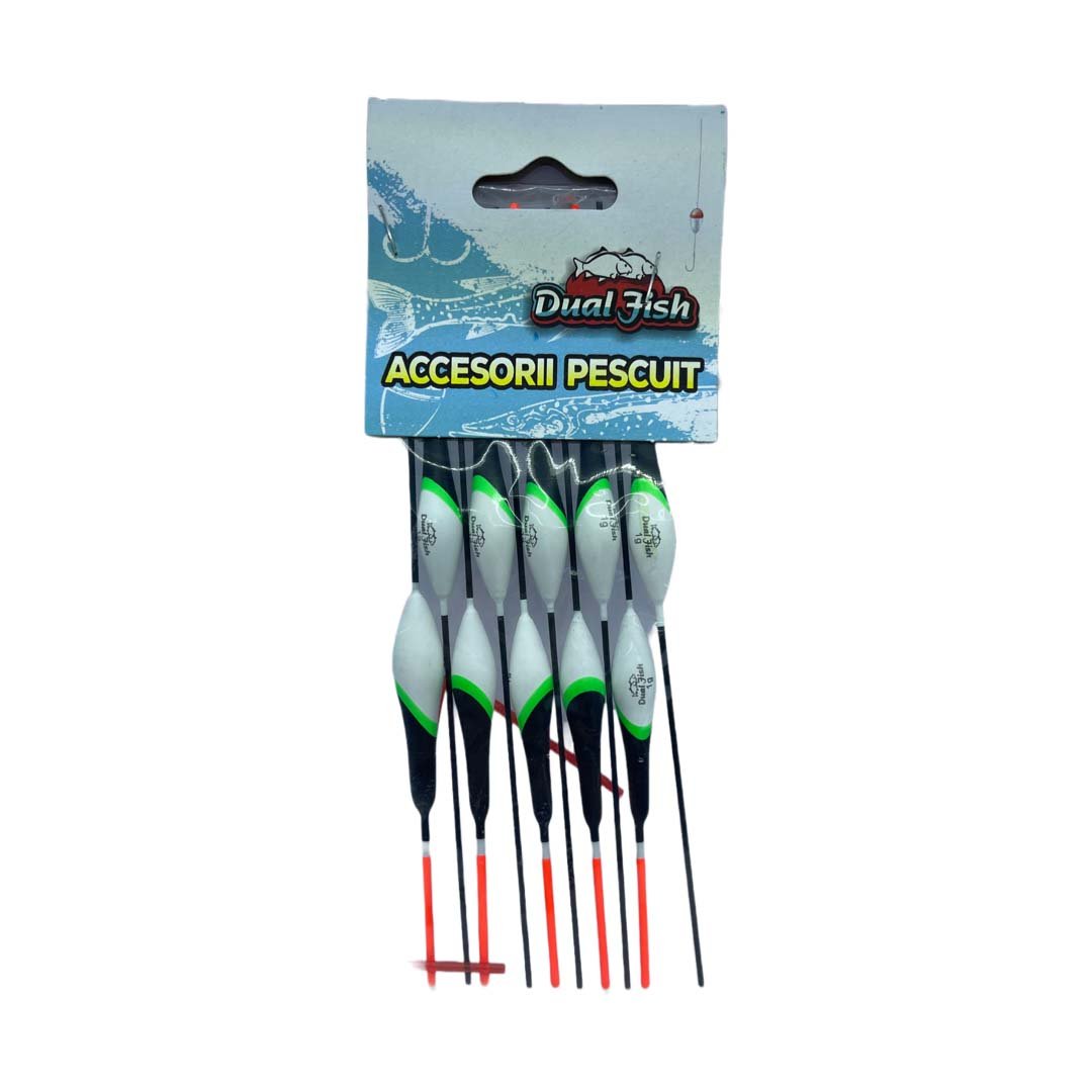 Pluta fixa undita - gramaj :  1  grame,  10 bucati /set, Dual Fish Engros