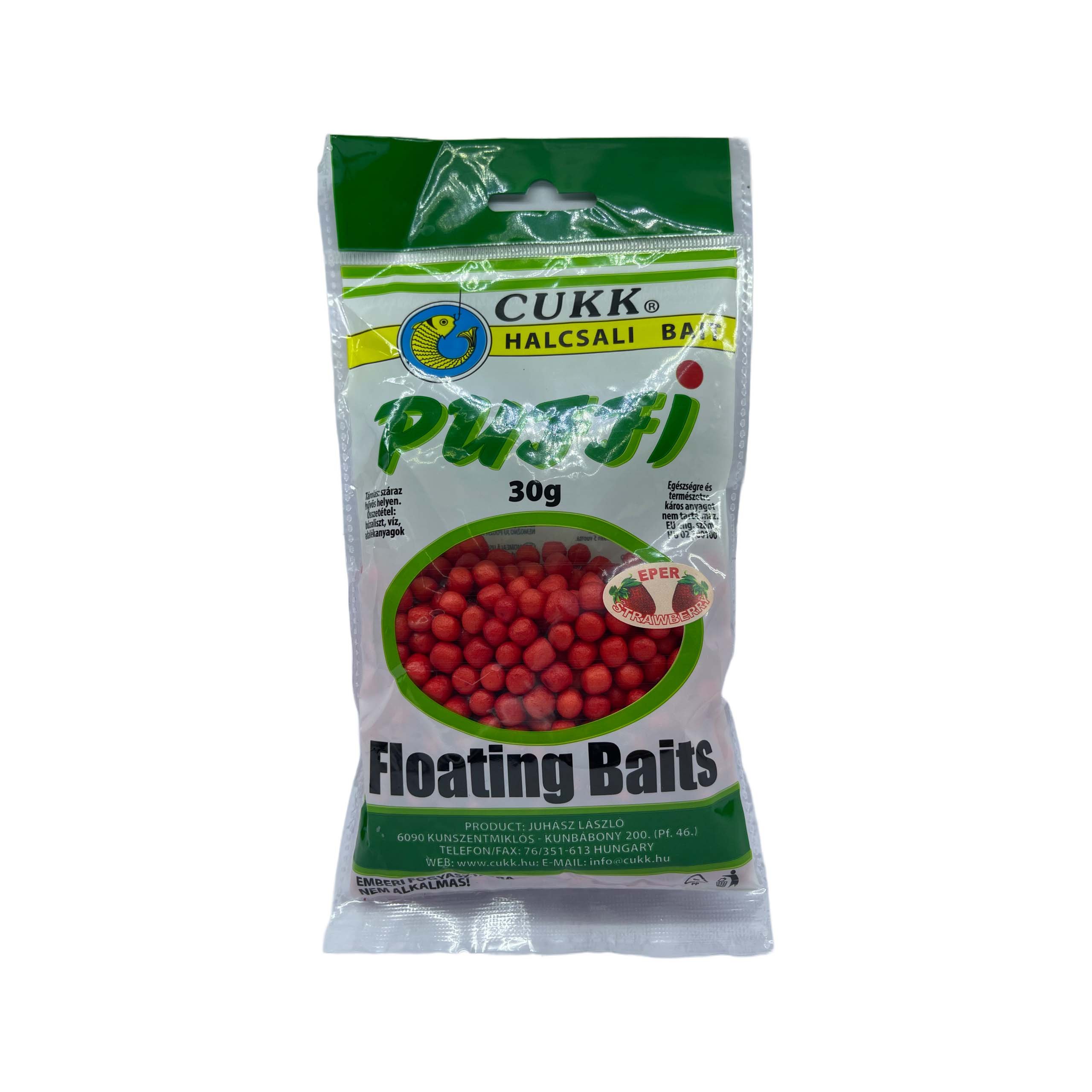 Pufuleti CUKK, dimensiune mic, aroma de CAPSUNI, 30 gr,  CUKK Engros