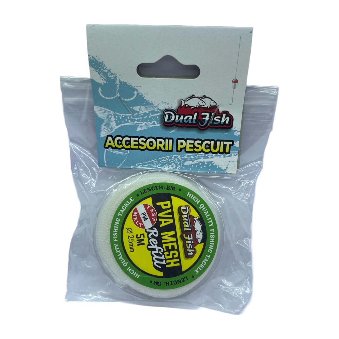 Rezerva sac solubil P.V.A., diametru de 25,  5 m, Dual Fish Engros