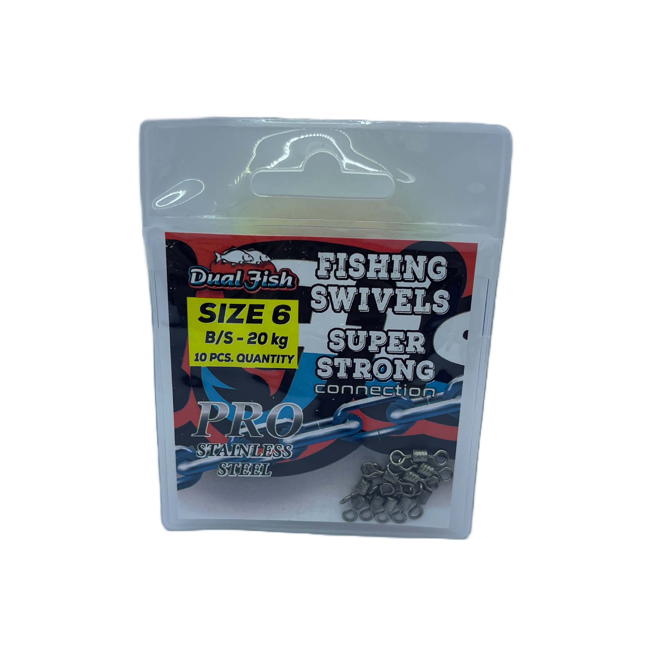 Vartej nr 6,  10 bucati /plic, rezistenta 20 kg, Dual Fish Engros