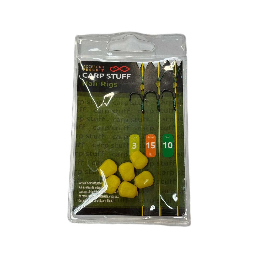 Carlige legate carp stuff, dimesiunea 10, Dual Fish Engros