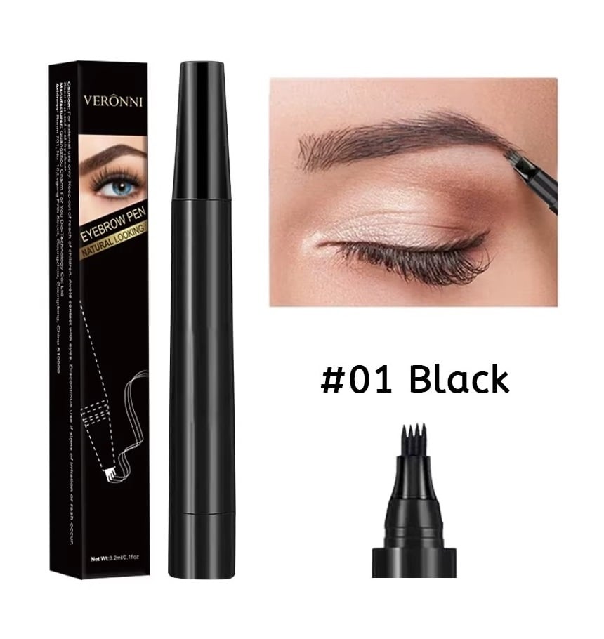 Creion pentru sprâncene Microblading, Black 16g - rezistent la apă Sela