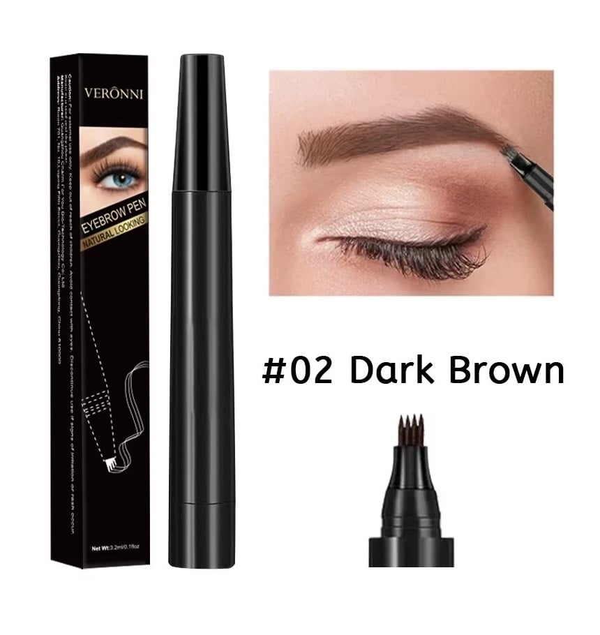 Creion pentru sprâncene Microblading, Dark Brown 16g - rezistent la apă Sela