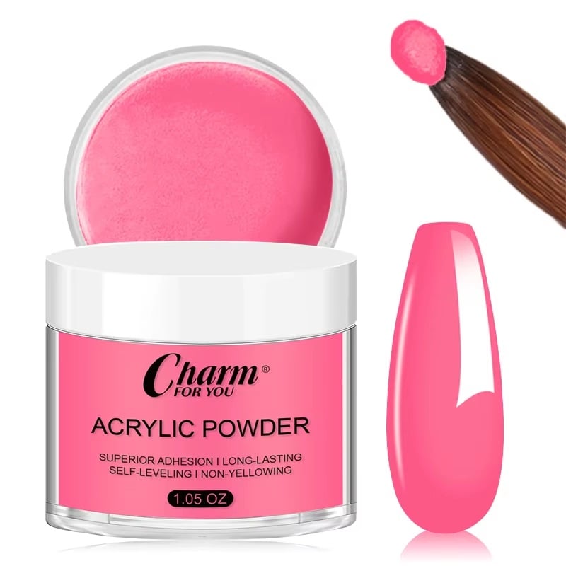 Pudră acrilică color 30g, autonivelantă, 04 Dark Pink, Sela