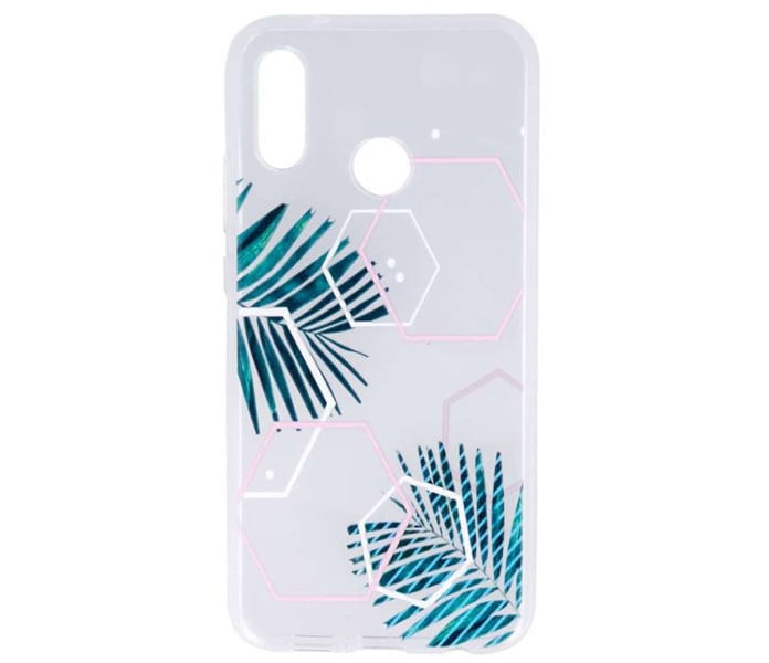 Husa Compatibila cu iPhone 11 Pro, Imprimeu Geometric/Frunza, Verde/Transparent Engros