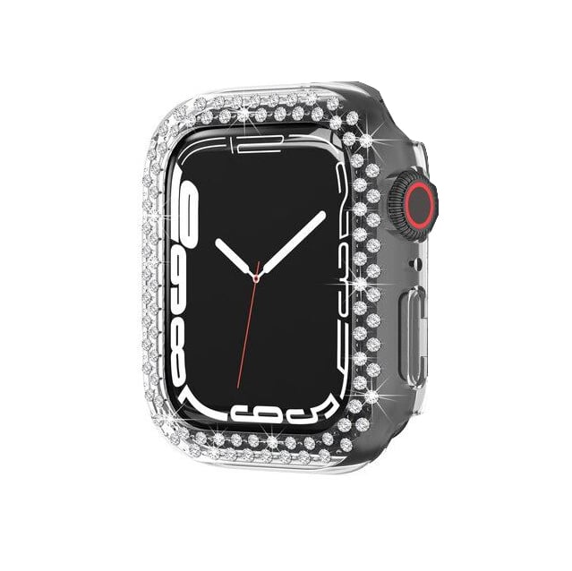 Husa Splendid pentru Apple Watch 4/5/6/7/8, Strasuri, Clear - Apple Watch 7/8 45mm Engros