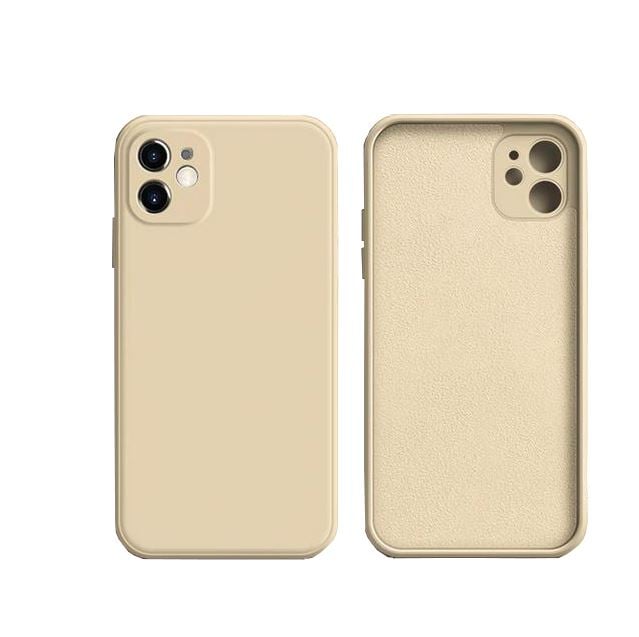 Husa Protectoare, Interior din Microfibra, Compatibila cu iPhone 12 Mini, Beige Engros