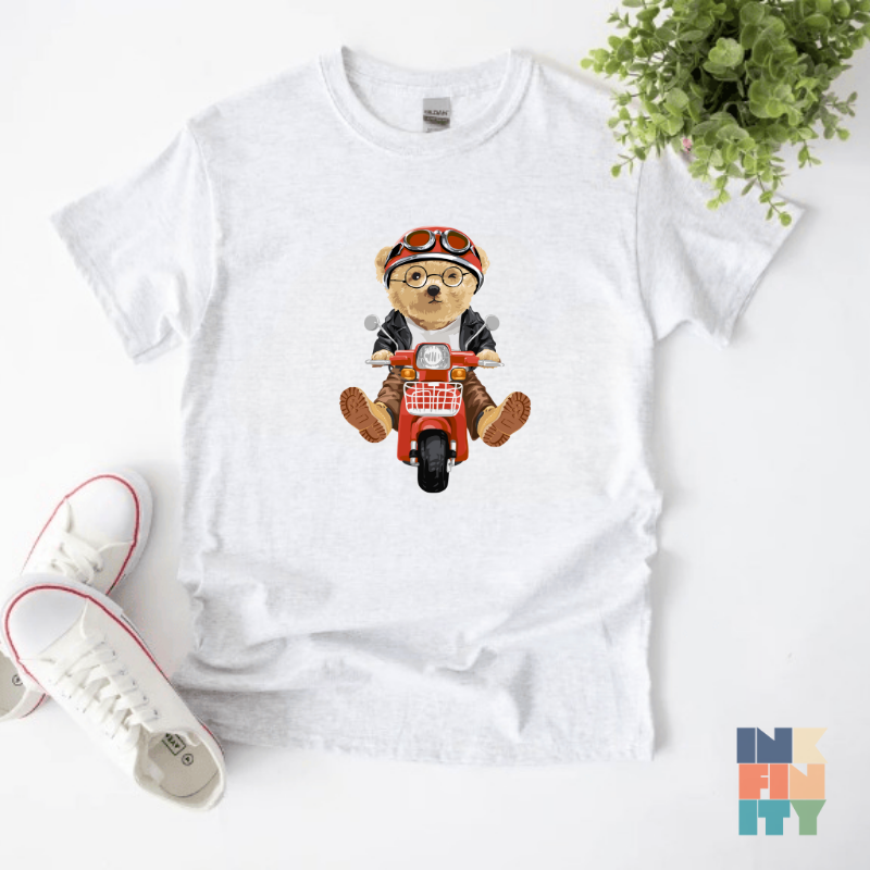 Tricou Unisex, Scooter Bear, engros