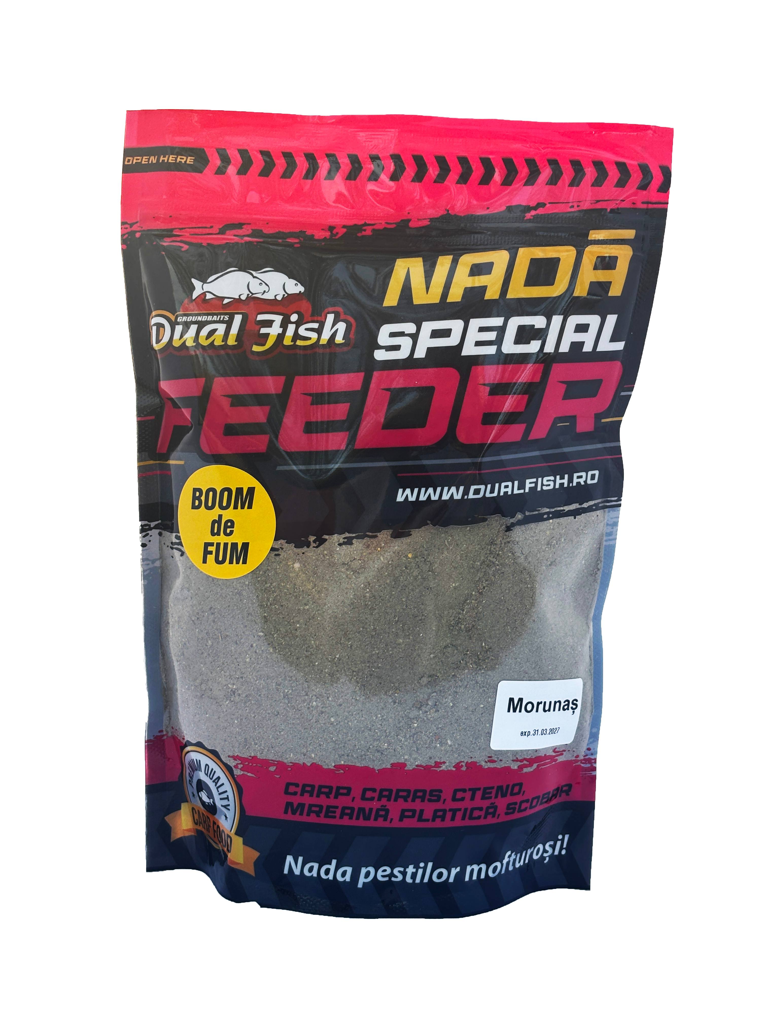 BOOM DE FUM NADA SPECIAL FEEDER, AROMA DE MORUNAS, 1KG, DUAL FISH