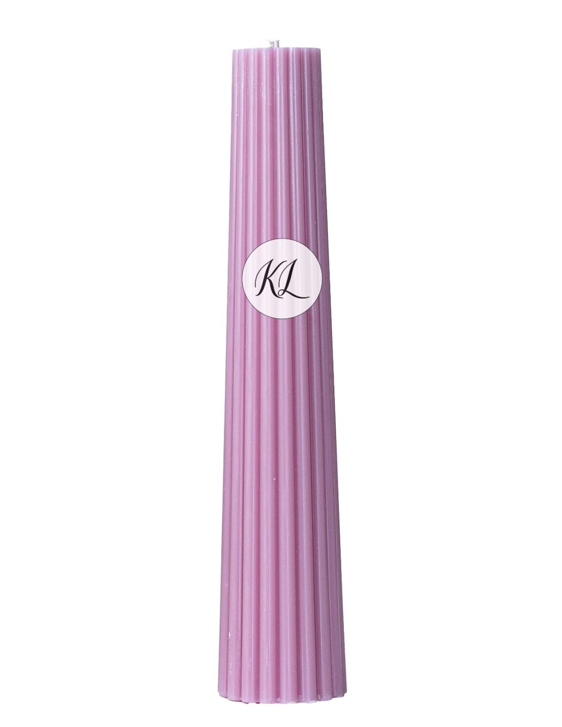 Lumanare Nunta-Botez Conica Canelata, H-30 cm , En-gross, Producător Direct