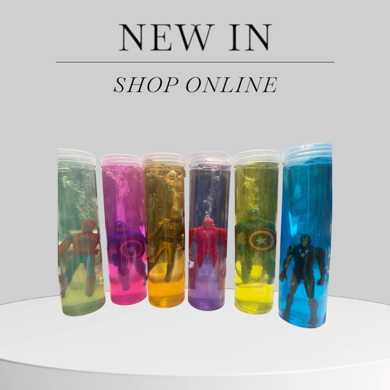 Slime cu figurine supereroi – 20 cm, culori și modele diverse,En-gros