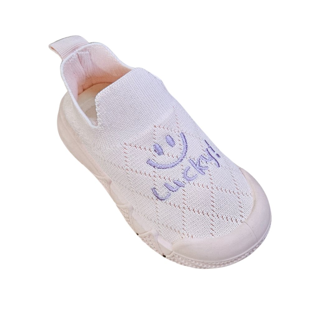 Espadrile Copii, marimi 21-26, Textil elastic, Talpa moale si flexibila, Engross, 6/set, model smiley, Roz