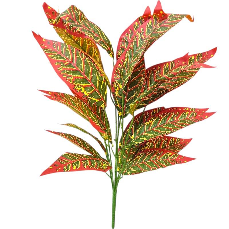 Planta artificiala cu frunze mari pentru decoruri engros 7 fire 70 cm lungime
