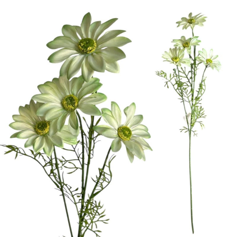 Margarete artificiale înalte, 77 cm, 4 flori d 9cm, engros