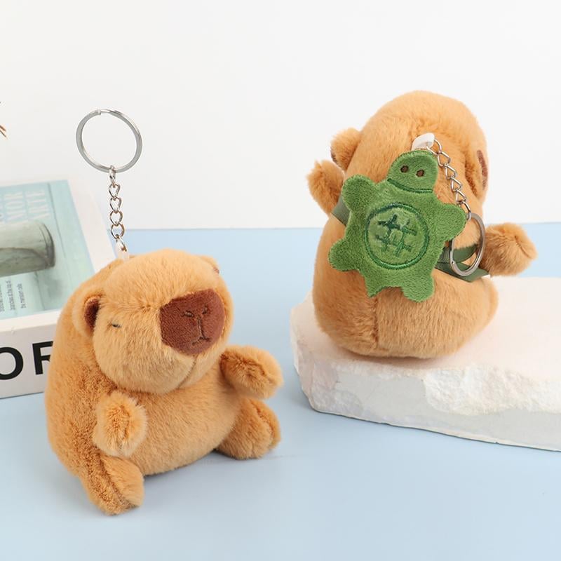 MiniCapyTurtle – Breloc capibară cu rucsac țestoasă 13x9 cm,En-gros