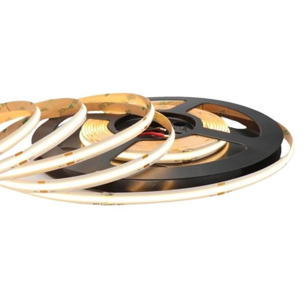 Banda LED COB 320 LED/m - Lumina Alb-Cald, Interior IP20 - Rola de 5 Metri, ElectroAZ Engros