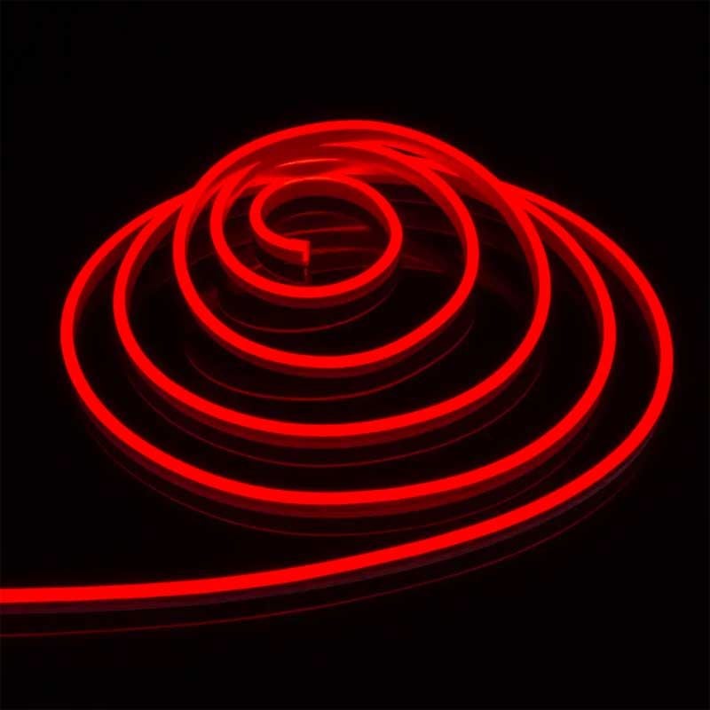 Banda LED Neon Flex, Set Complet, Lungime 5m, Lumina Rosie, IP65, ElectroAZ Engros