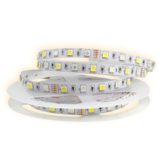 Banda LED SMD5050 - 120 LED/m, Iluminat Alb-Cald, Interior IP20 - Rola de 5 Metri, ElectroAZ Engros