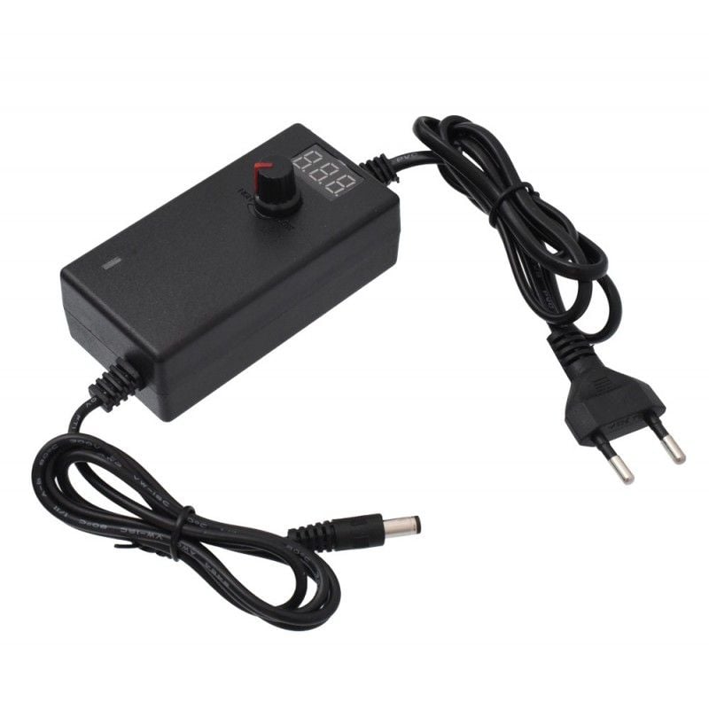 Alimentator Reglabil, Ajustare Tensiune, Mufa DC 2,1mm, 3V-12V DC, 2A Engros